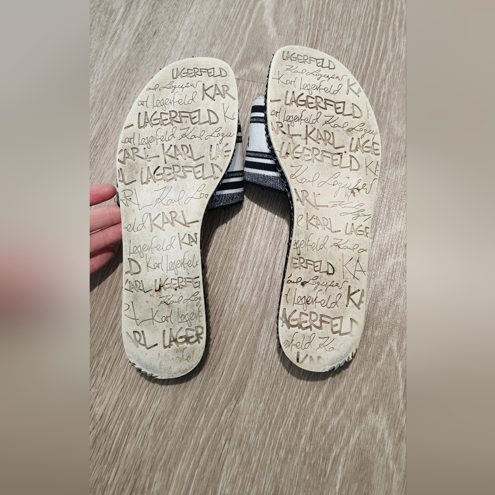 Karl Lagerfeld Paris Blix Slide Sandal size 7.5 - Picture 8 of 9